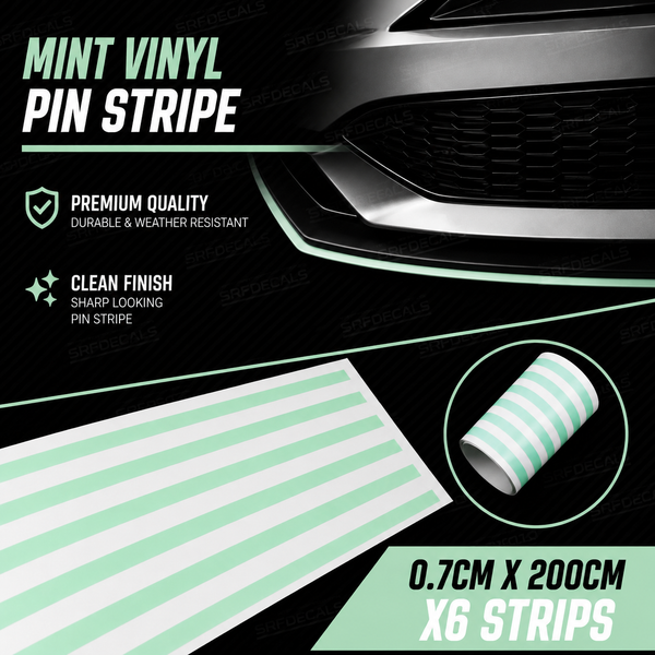 HIGH QUALITY Pinstripe Vinyl ‘Mint’