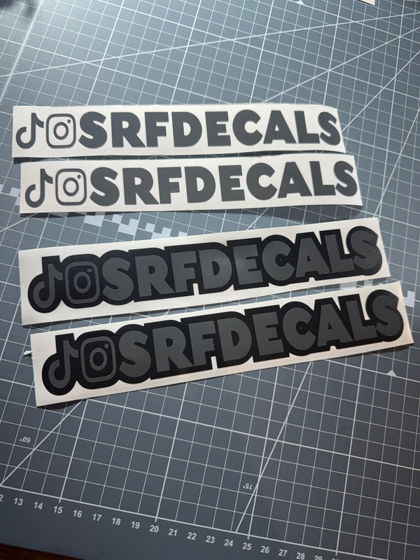 TikTok + Instagram Social Decal