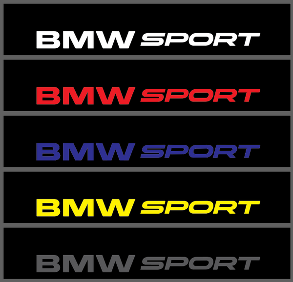 BMW SPORT Sunstrip Sticker Decal