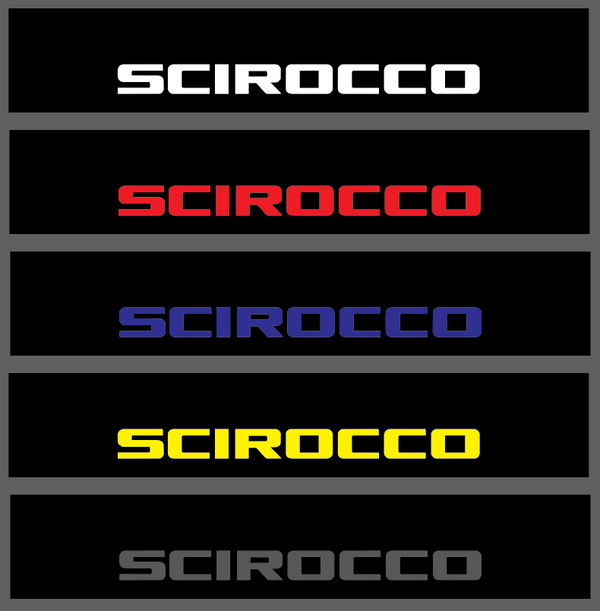 VOLKSWAGEN SCIROCCO Sunstrip Sticker Decal