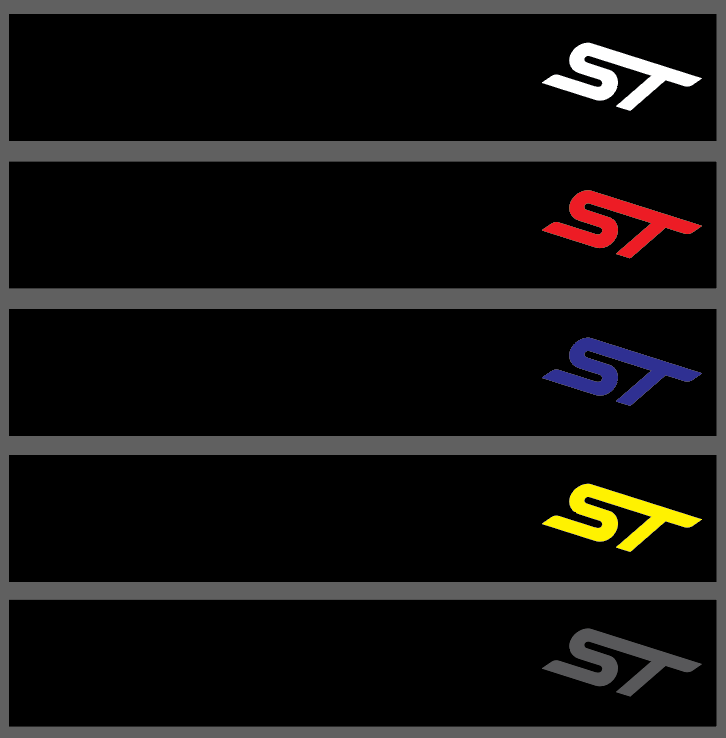 FORD ST Sunstrip Sticker Decal