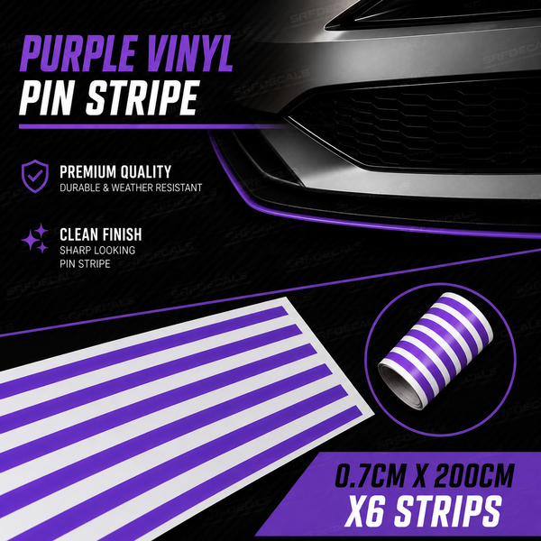 HIGH QUALITY Pinstripe Vinyl ‘Purple’