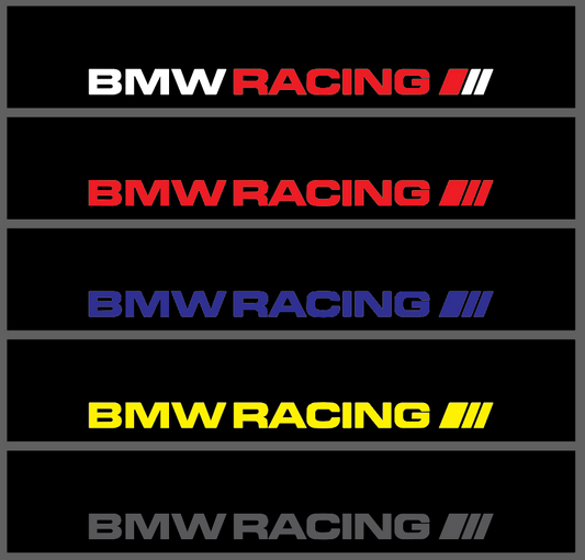 BMW RACING Sunstrip Sticker Decal