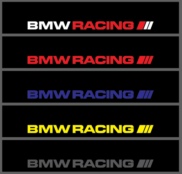 BMW RACING Sunstrip Sticker Decal