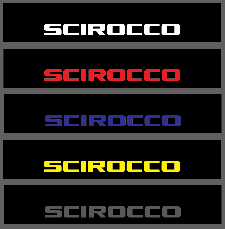 VOLKSWAGEN SCIROCCO Sunstrip Sticker Decal