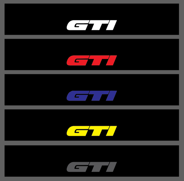 VOLKSWAGEN GTI Sunstrip Sticker Decal