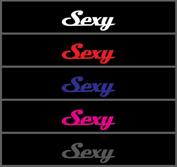 SEXY Sunstrip Sticker Decal