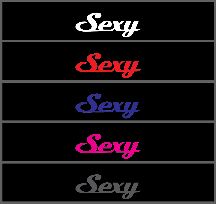 SEXY Sunstrip Sticker Decal
