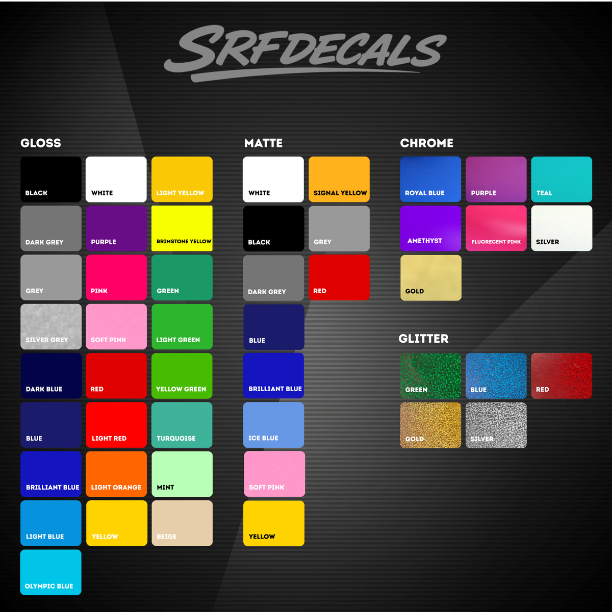 Colour chart